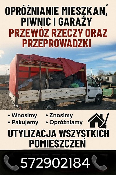 Opróżnianie mieszkań piwnic